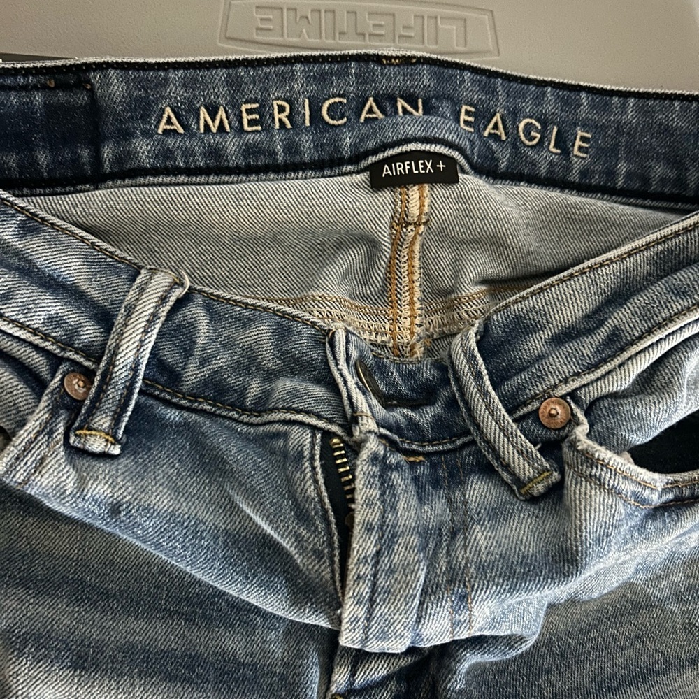 American Eagle Outfitters Ripped Indigo Skinny Jeans - Picture 2 of 10